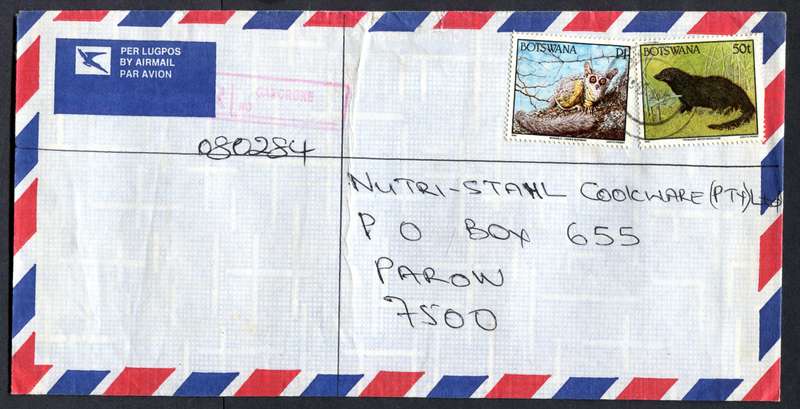 Botswana - "Maxi" Size Registered Cover