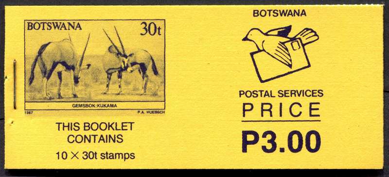 Botswana - Complete Booklet of 10 - 1989 - MNH
