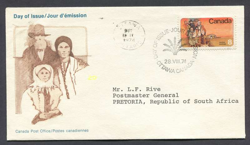 Canada - FDC - 1974