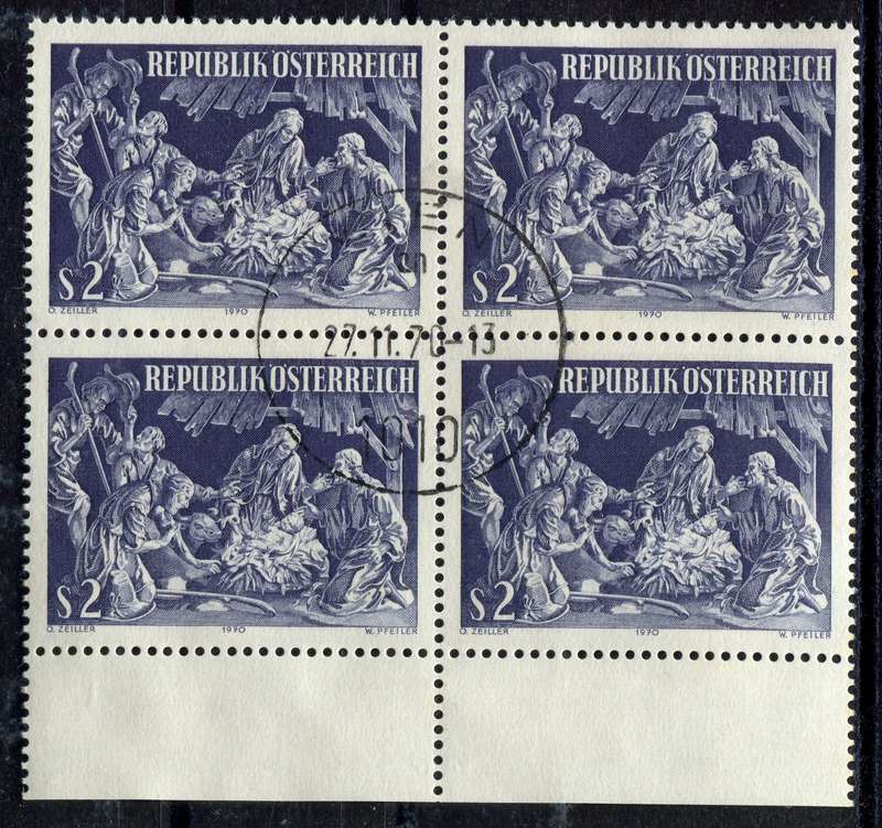 Austria - Block of 4 - 1970 - Used(CTO)