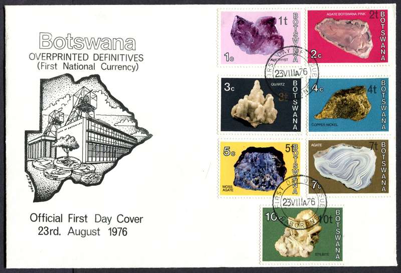 Botswana - Set of 2 FDC's - 1976 - Some Toning Around R2/P2