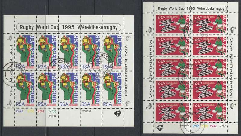 RSA - Set of 2 Sheets of 10 - 1995  - Used(CTO)