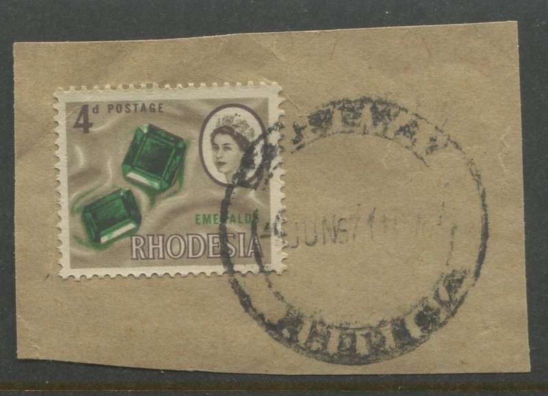 Rhodesia - Used On Piece
