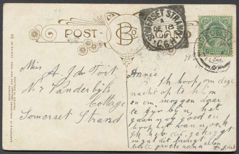 Cape of Good Hope - Post Card