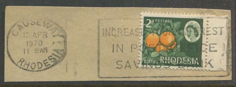 Rhodesia - Used On Piece