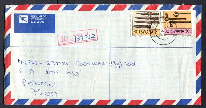 Botswana - "Maxi" Size Registered Cover