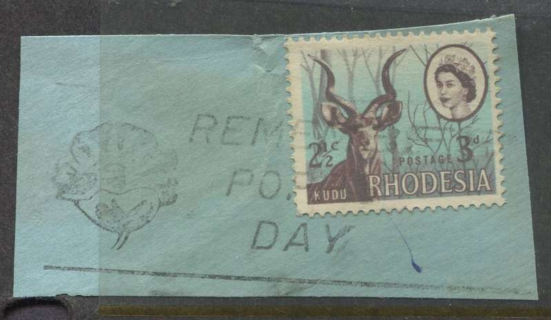 Rhodesia - Used On Piece