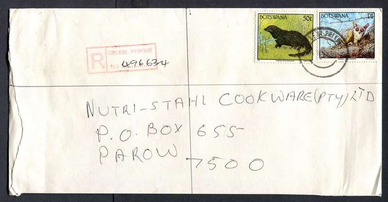 Botswana - "Maxi" Size Registered Cover