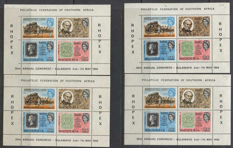 Rhodesia - 8 Miniature sheets