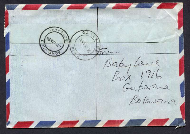 Botswana - Small Size Registered Cover