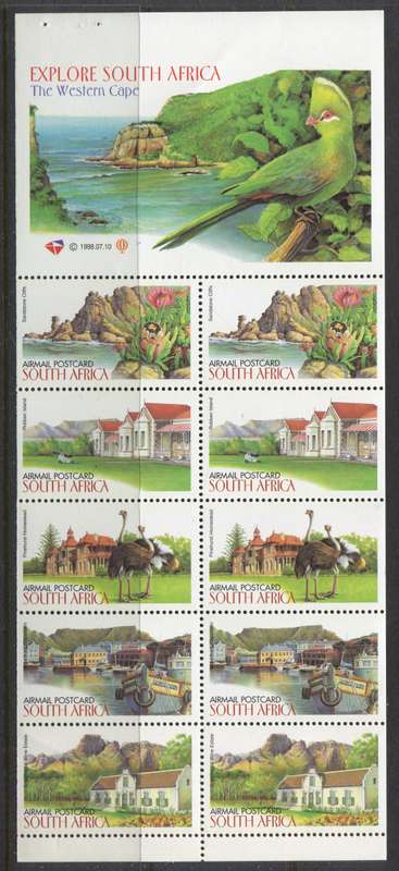 RSA - Booklet Pane of 10 - 1998 - MNH