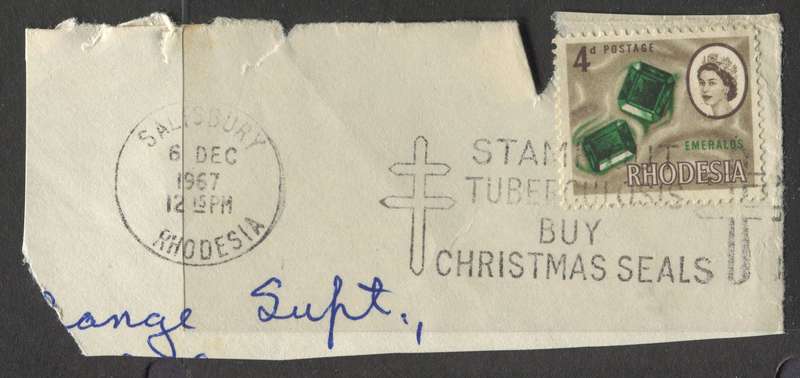 Rhodesia - Used On Piece