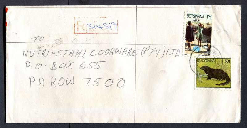 Botswana - "Maxi" Size Registered Cover