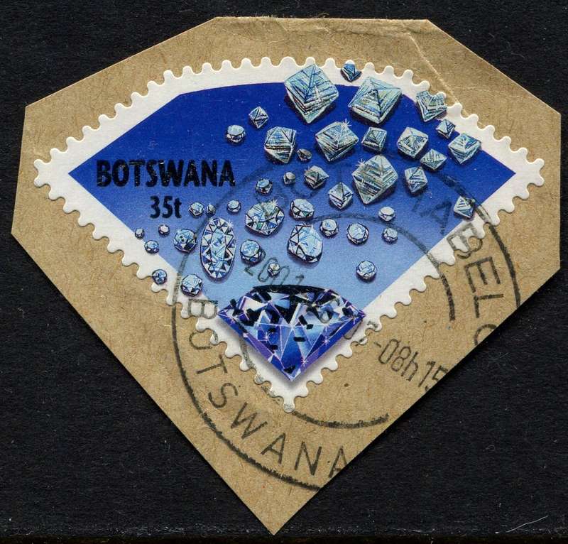 Botswana - Used On Piece