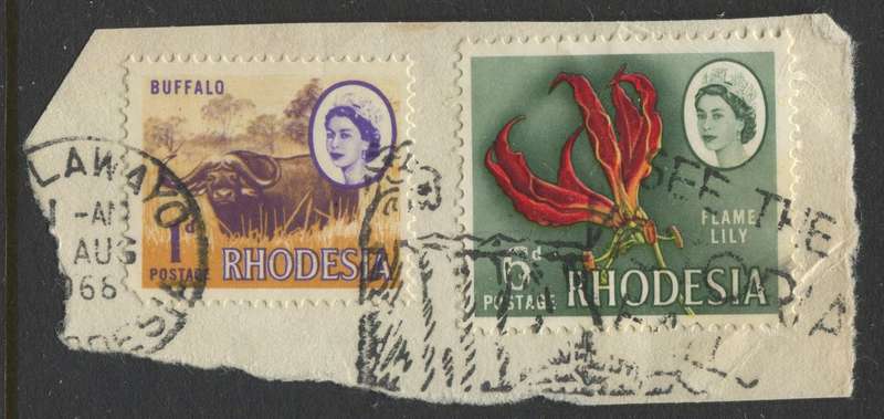 Rhodesia - Used On Piece