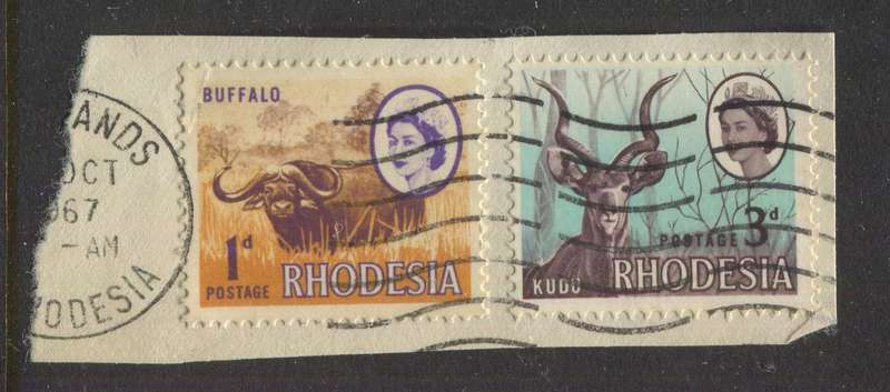 Rhodesia - Used On Piece