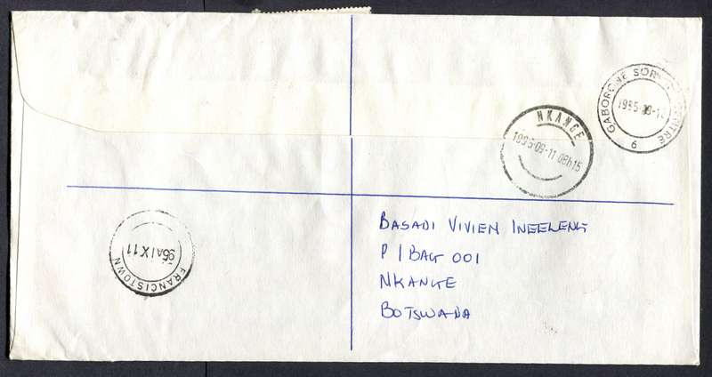 Botswana - "Maxi" Size Registered Cover
