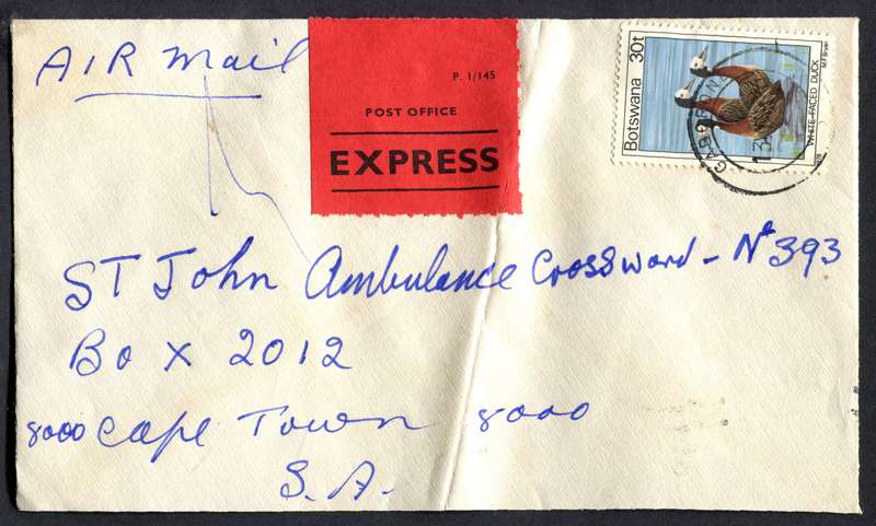 Botswana - Small Size Express Cover