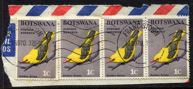 Botswana - Used On Piece