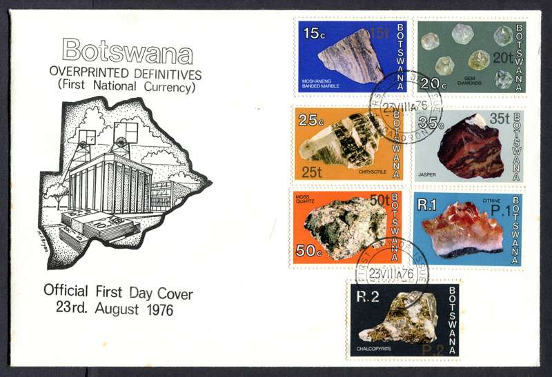 Botswana - Set of 2 FDC's - 1976 - Some Toning Around R2/P2