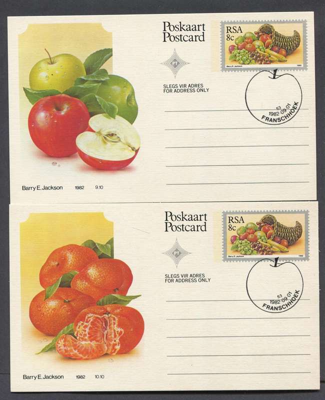 RSA - Postal Stationary - Set of 10 8c Post Cards