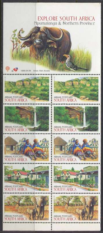 RSA - Booklet Pane of 10 - 1999 - MNH