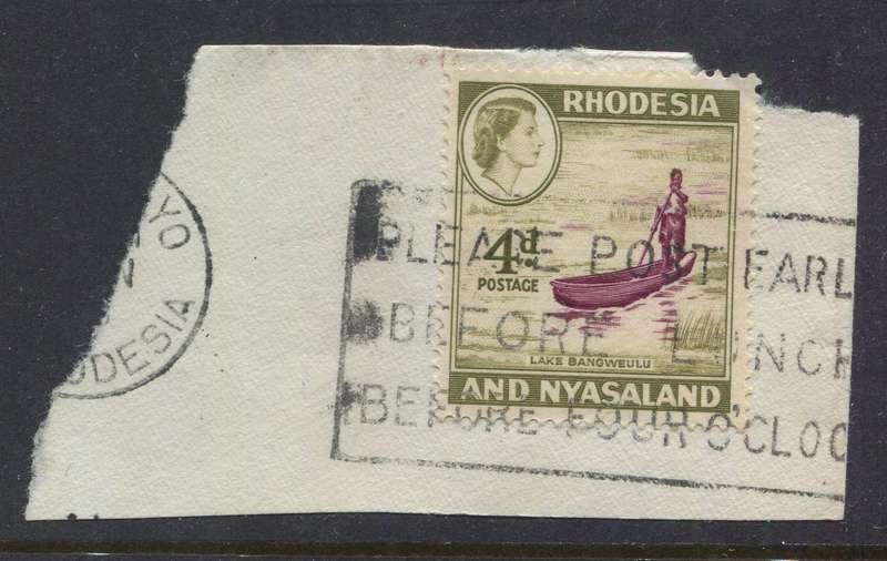 Rhodesia and Nyasaland - Used On Piece