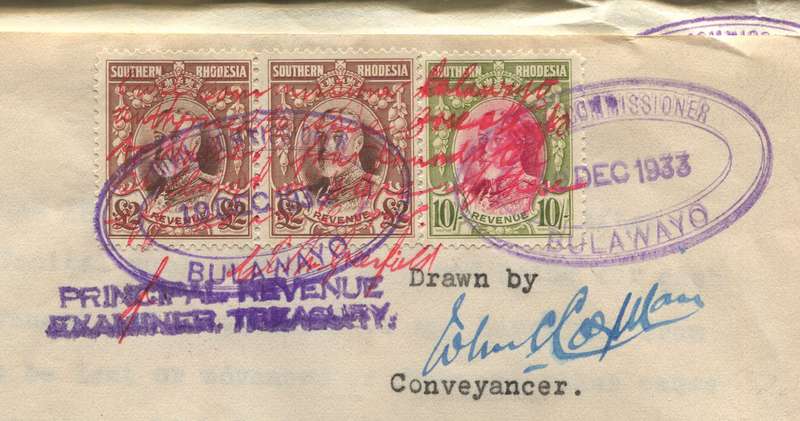 Southern Rhodesia - Revenue Document