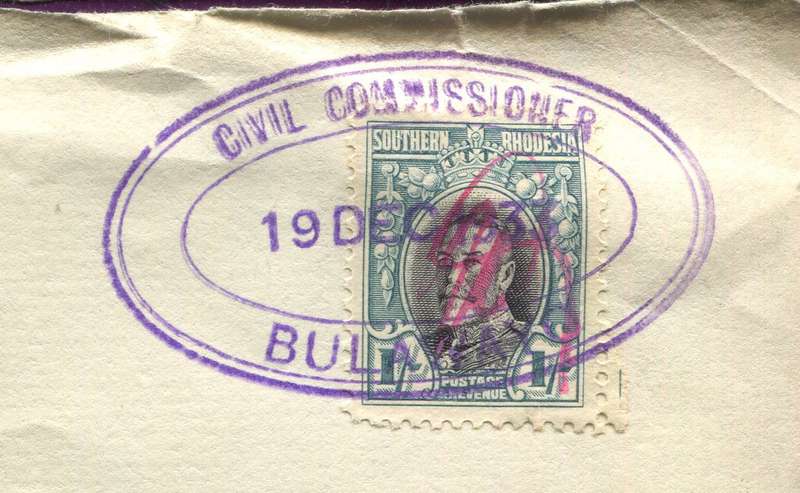 Southern Rhodesia - Revenue Document