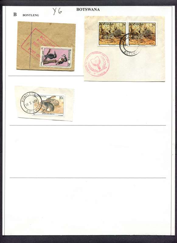 Botswana - 3 Pieces Mounted(Hinged) on Album Page