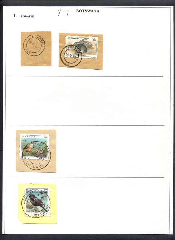 Botswana - 4 Pieces Mounted(Hinged) on Album Page
