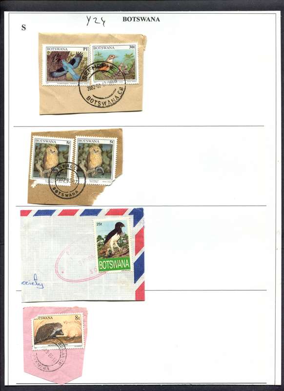 Botswana - 4 Pieces Mounted(Hinged) on Album Page