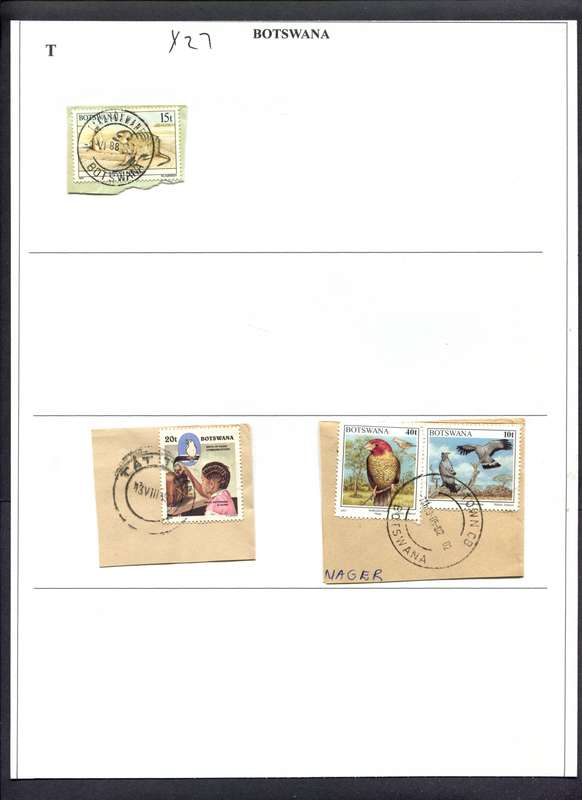 Botswana - 3 Pieces Mounted(Hinged) on Album Page