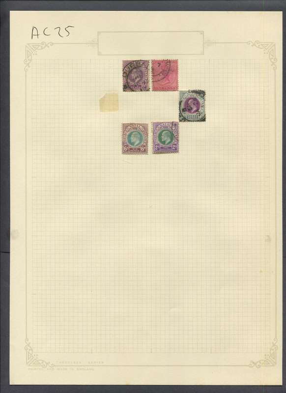 Natal - 5 Stamps Mounted On Old Album Page