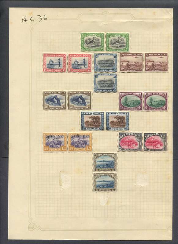 SWA - 20 Stamps Mounted On Old Album Page