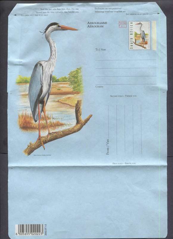 RSA - Aerogram - Dated 2002.07.12