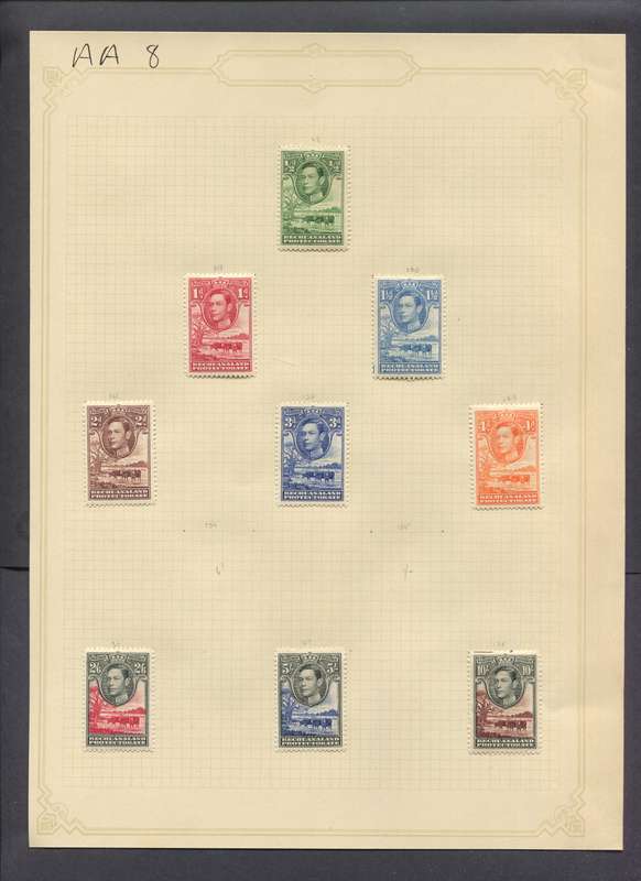 Bechuanaland - 9 Stamps Mounted(Hinged) on Old Album Page
