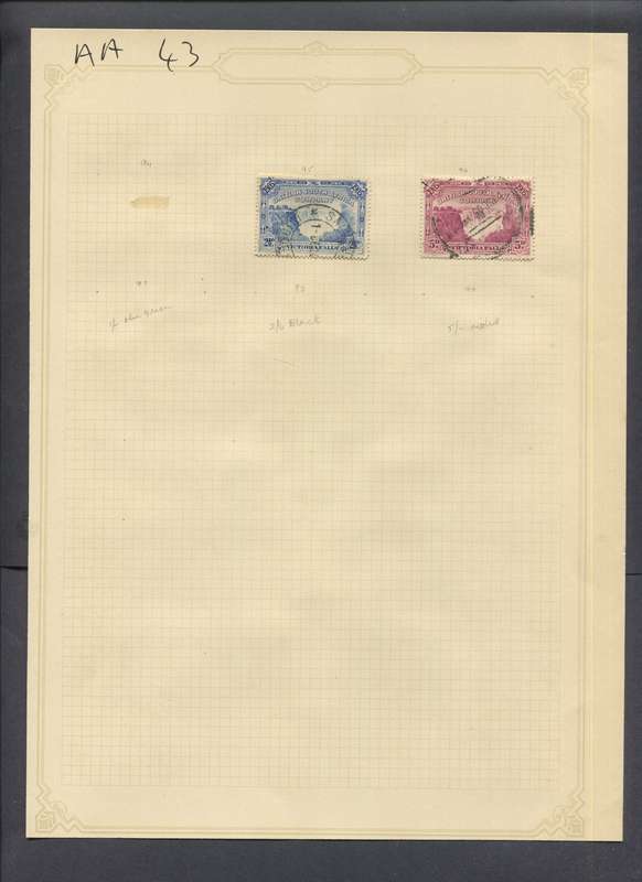 BSAC - 2 Stamps Mounted(Hinged) on Old Album Page