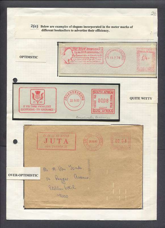 Meter Mail - 3 Items - Mounted On Album Page