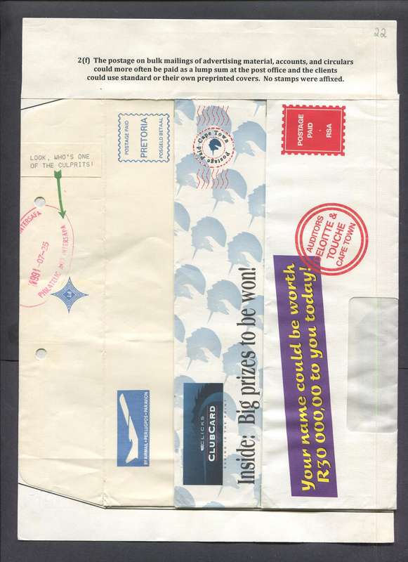 Meter Mail - 3 Items - Mounted On Album Page - Some Photo Corners On Covers