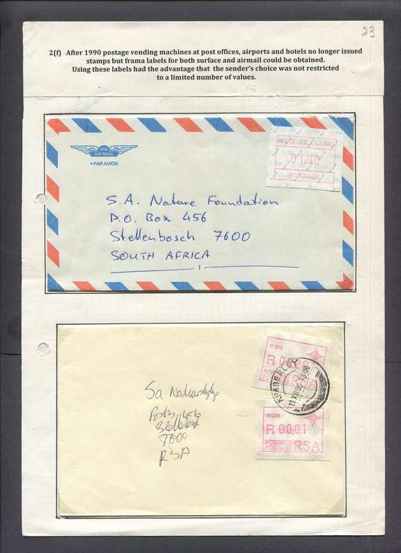 Meter Mail - 2 Items - Mounted On Album Page