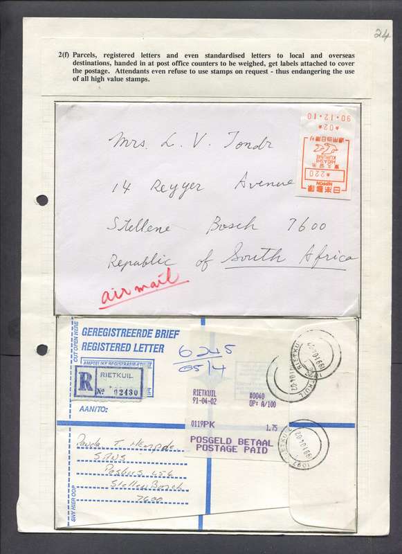 Meter Mail - 2 Items - Mounted On Album Page