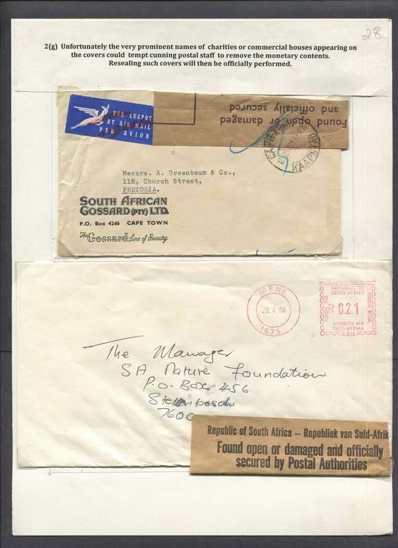 Meter Mail - 2 Items - Mounted On Album Page