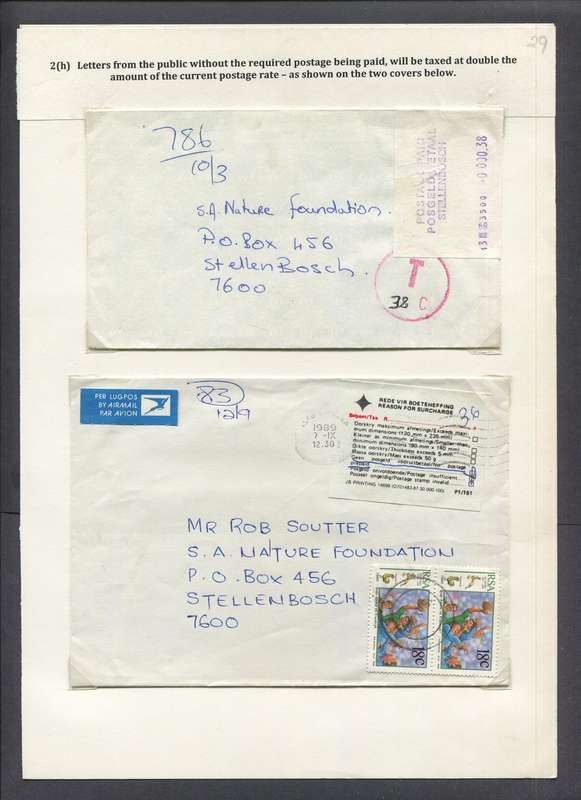 Meter Mail - 2 Items - Mounted On Album Page