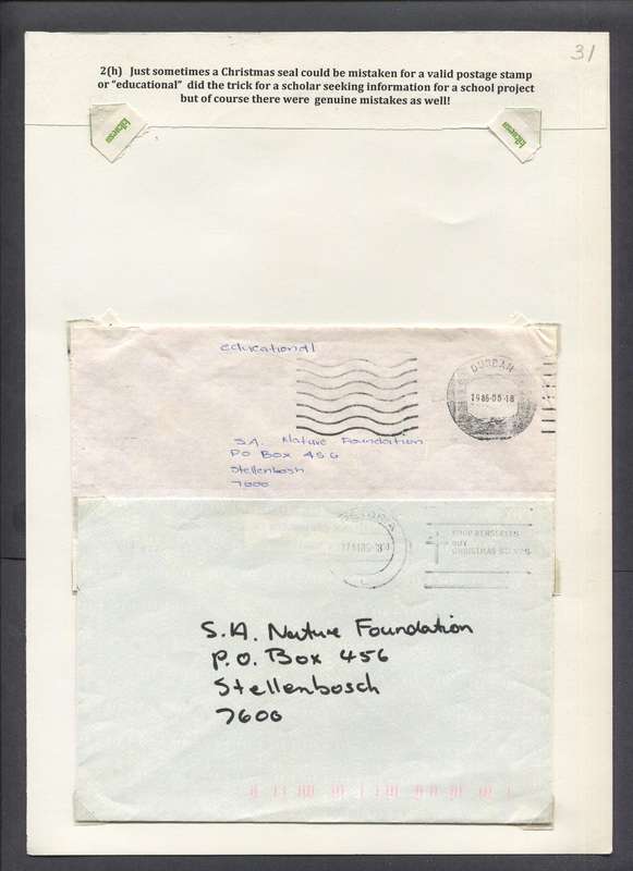 Meter Mail - 2 Items - Mounted On Album Page - Some Photo Corners On Covers