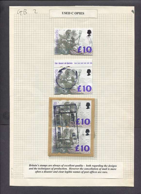 Great Britain - 4 Items Mounted On Album Page - Used