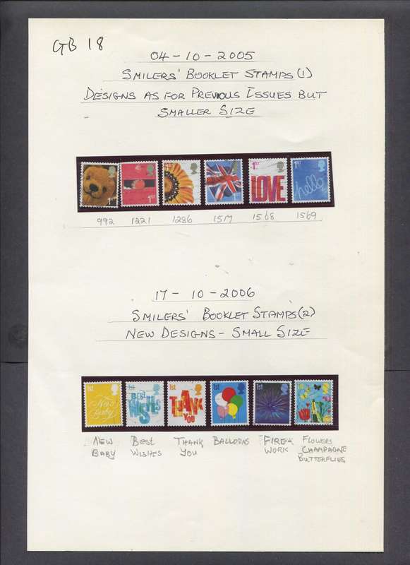 Great Britain - 12 Stamps Mounted On Album Page - Used