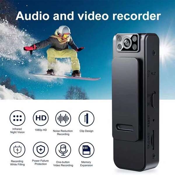 Incredibly Sleek & Powerful Surveillance & Stealthy Full HD Hidden Bodycam Security Camera