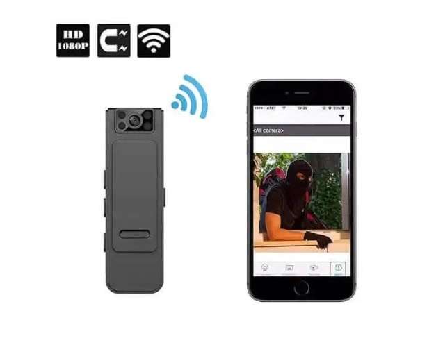 Incredibly Sleek & Powerful Surveillance & Stealthy Full HD Hidden Bodycam Security Camera