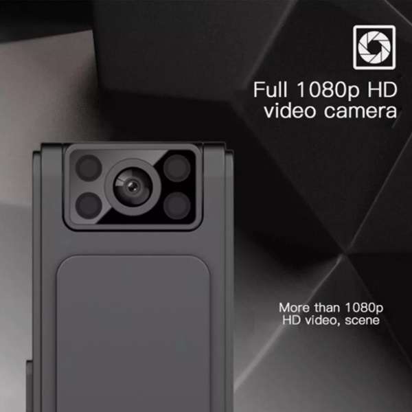 Incredibly Sleek & Powerful Surveillance & Stealthy Full HD Hidden Bodycam Security Camera